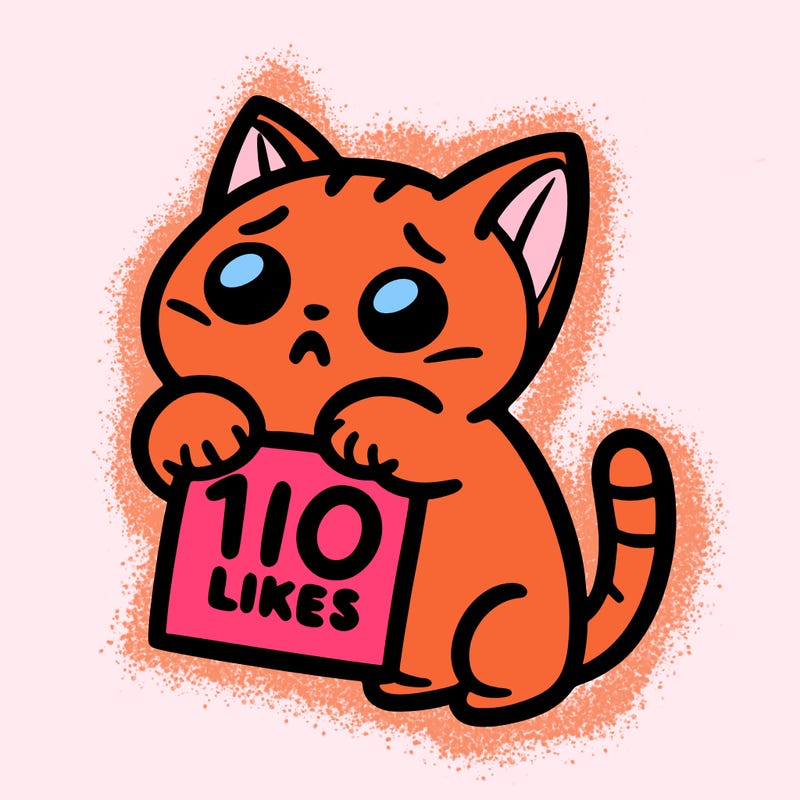 a cat begging for 10 likes
