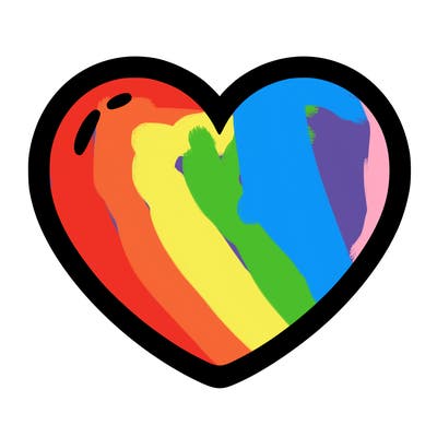 a blank heart