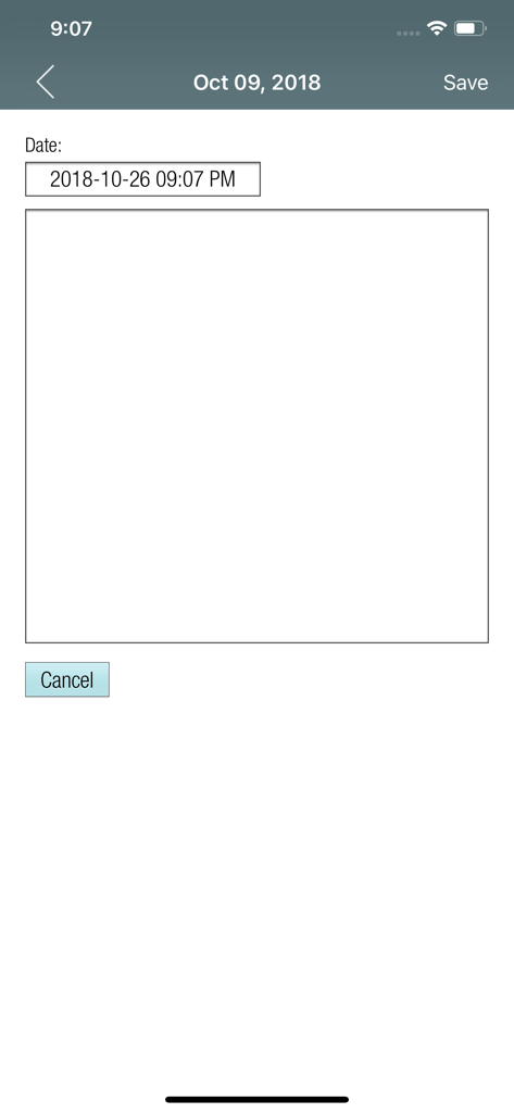 DBT Diary Card & Skills Coach - Interface of the DBT Diary Card app showing a journal entry screen with a date selector and text input area