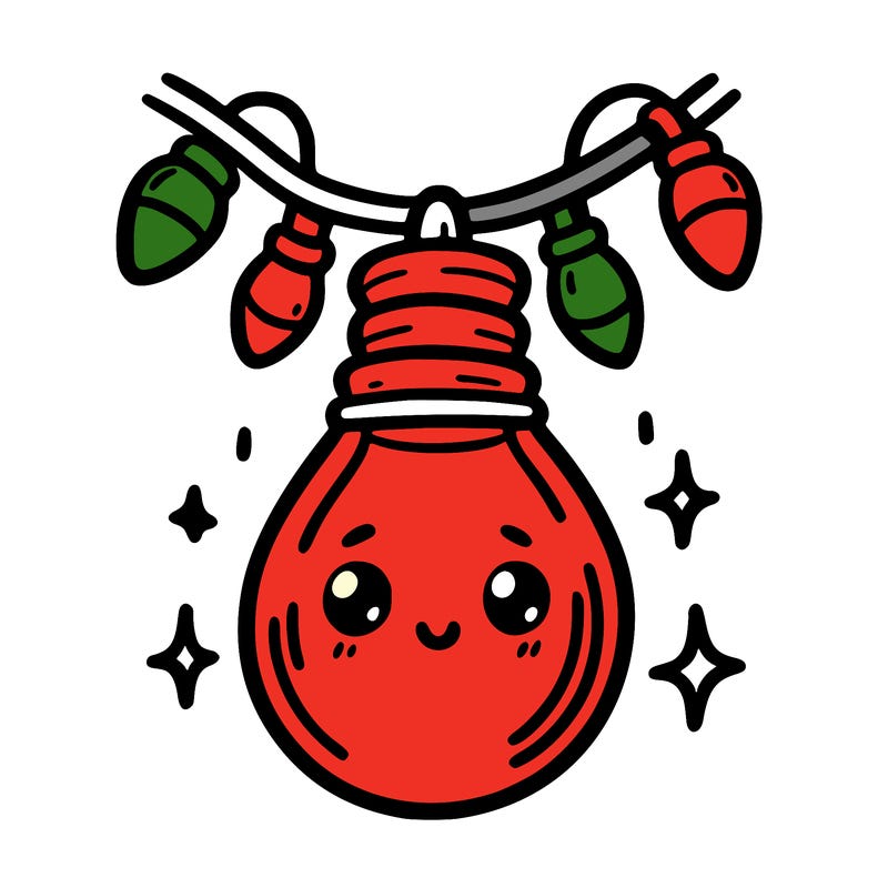 small bulb of a garland