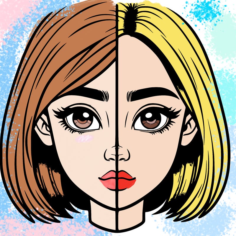 realistic girl split