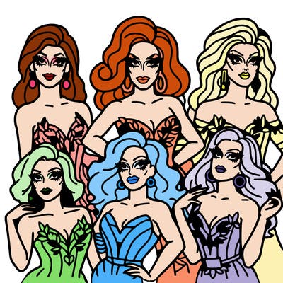 group of drag queens