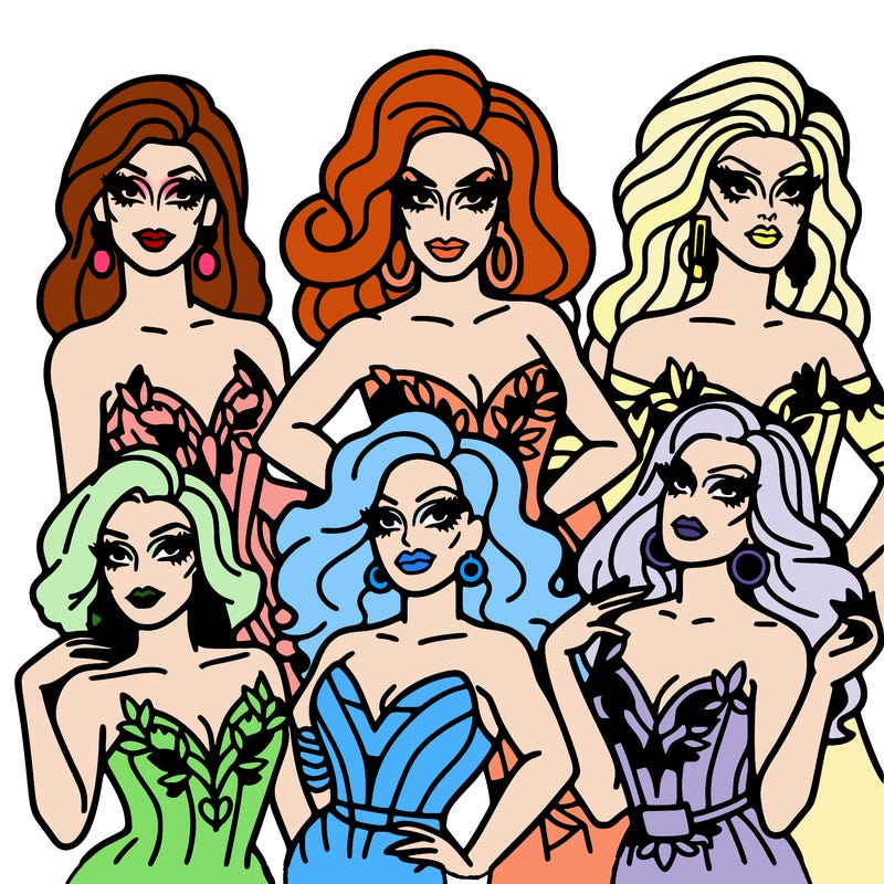 group of drag queens