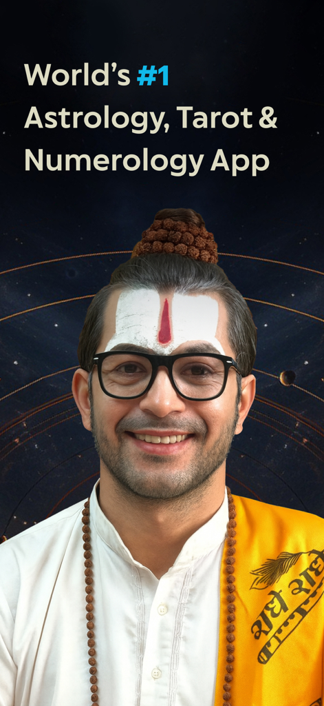 Flute - Love & Life Companion - Un consulente spirituale sorridente che rappresenta l'app di astrologia e tarocchi Flute