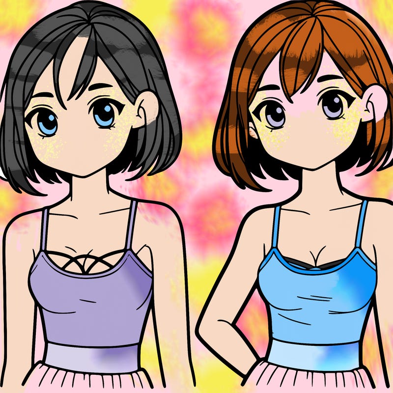 a girl with a tanktop