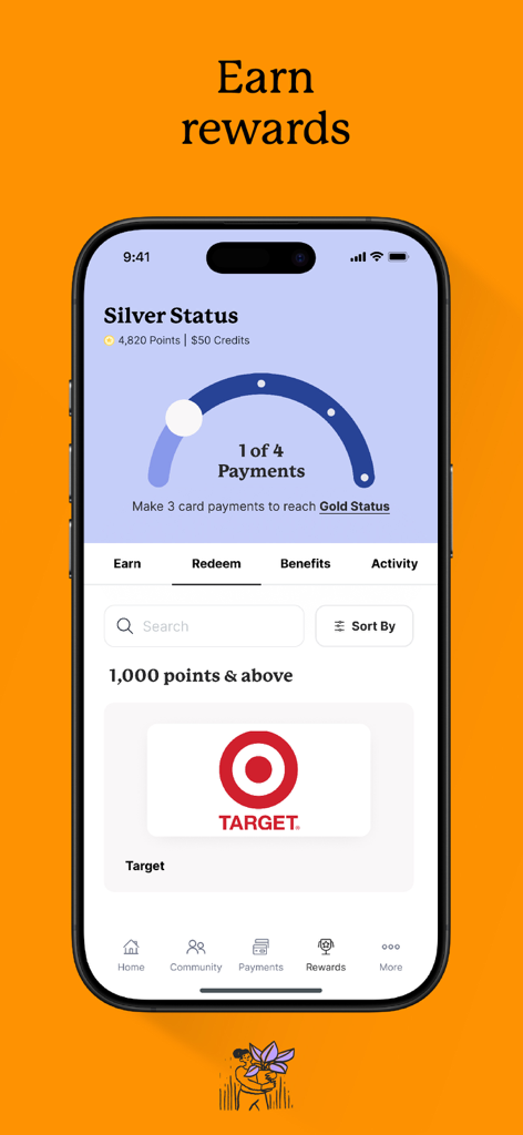LOFT Living - Dashboard dei premi LOFT Living che mostra punti e riscatto di buoni regalo