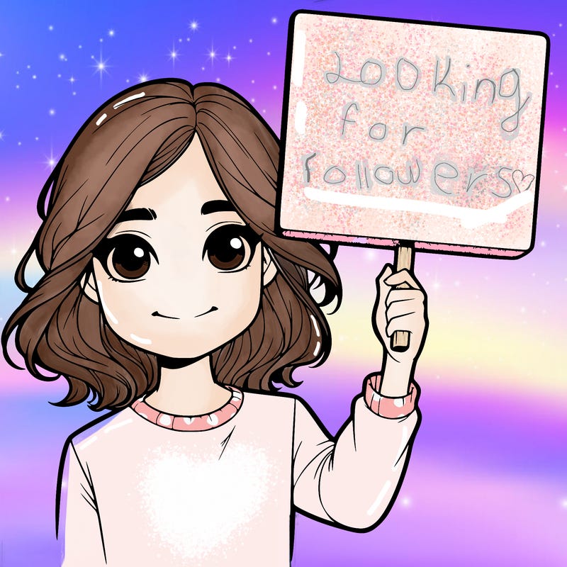 realistic girl holding up a sign