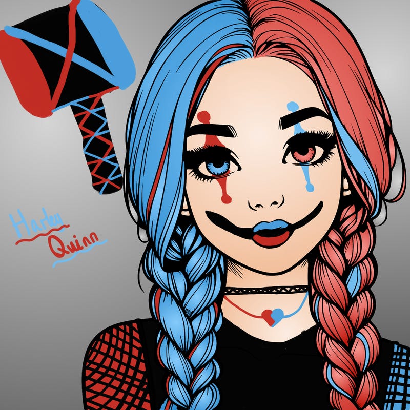 realistic girl with braids