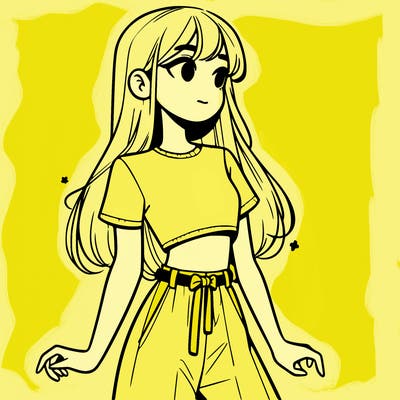 girl in a cute crop top