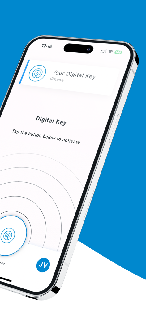KS Keychain - KS Keychain app interface on a smartphone showing digital key activation