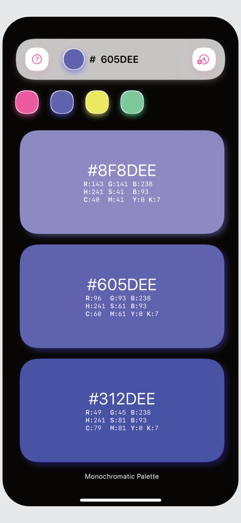 Kulur Color Palettes generator - Graphics & Design App | MWM