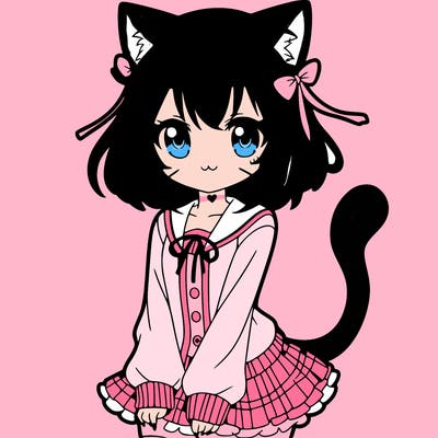 cat anime girl