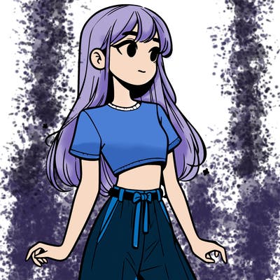 girl in a cute crop top