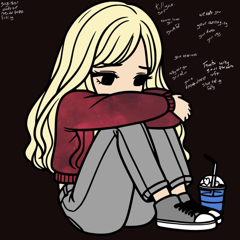 a girl  after a breakup