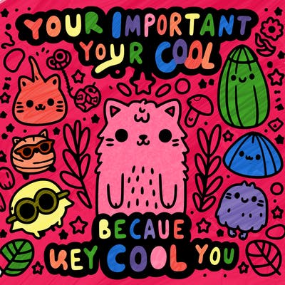 your important your cool because you are you