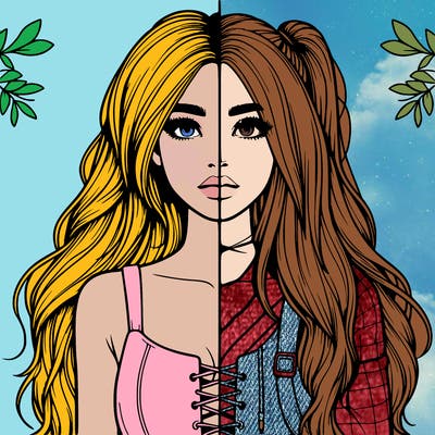 realistic girl split