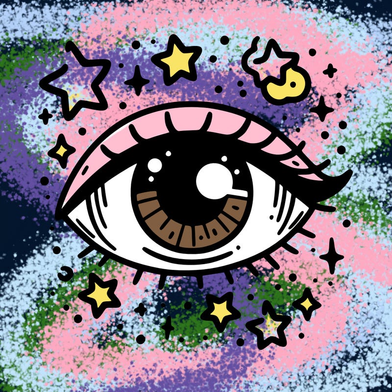 eye with stars