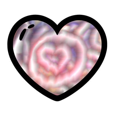 a blank heart