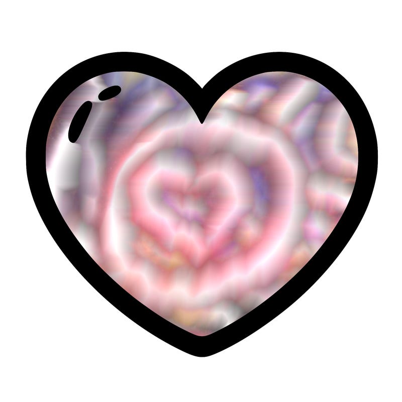 a blank heart