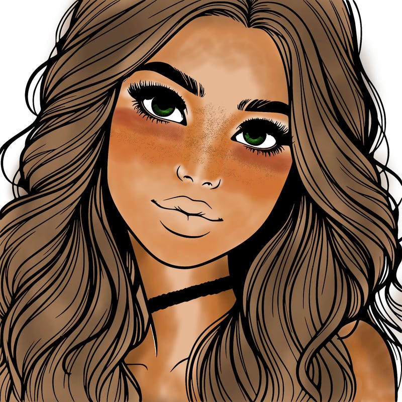 beautiful realistic girl