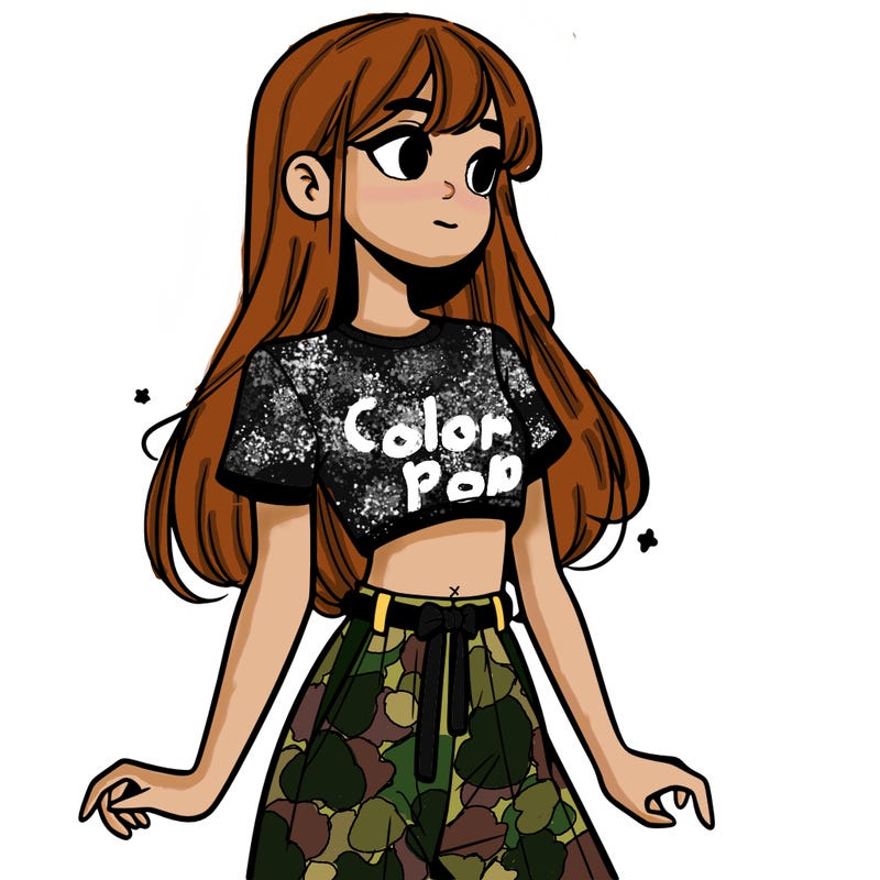 girl in a cute crop top