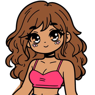 girl in a cute crop top