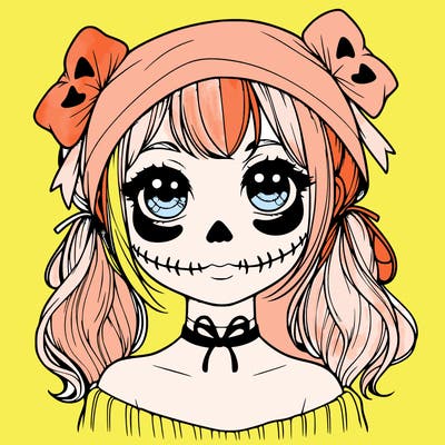realistic girl halloween