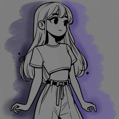 girl in a cute crop top