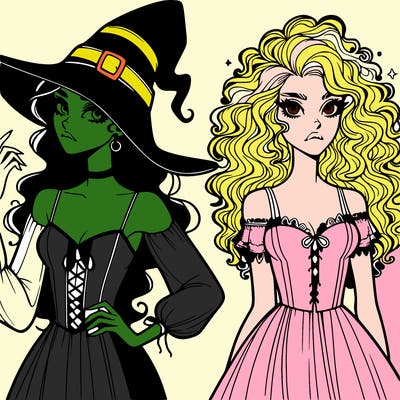elphaba and glinda