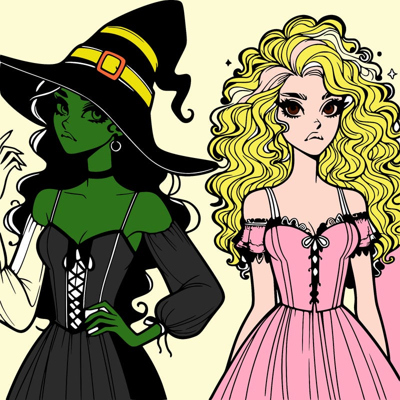 elphaba and glinda