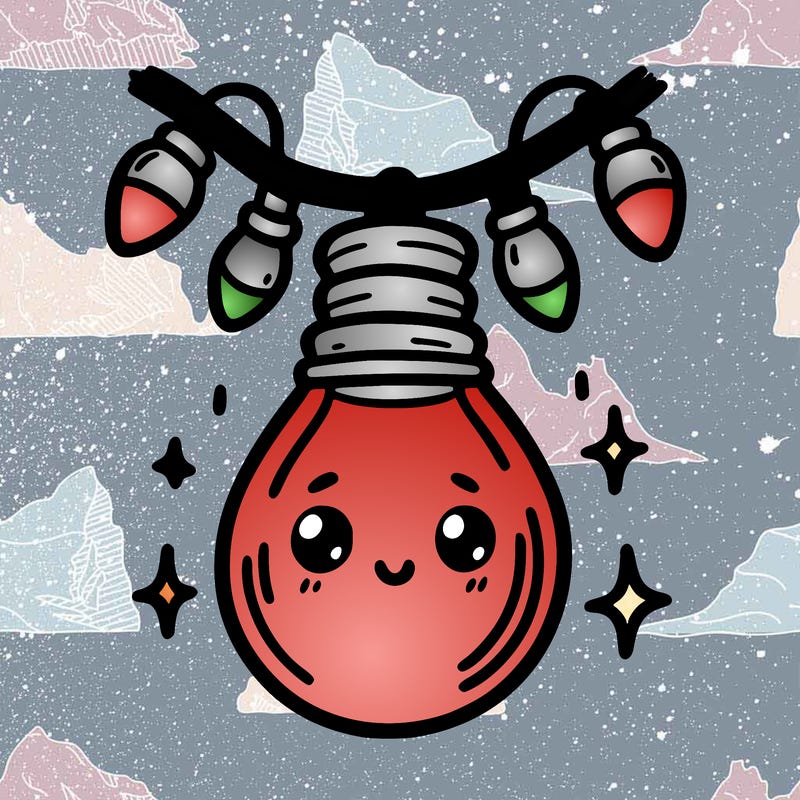 small bulb of a garland