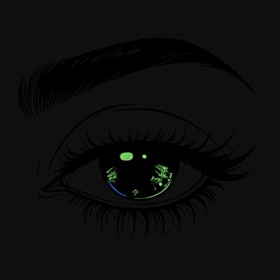 eye closed realistic