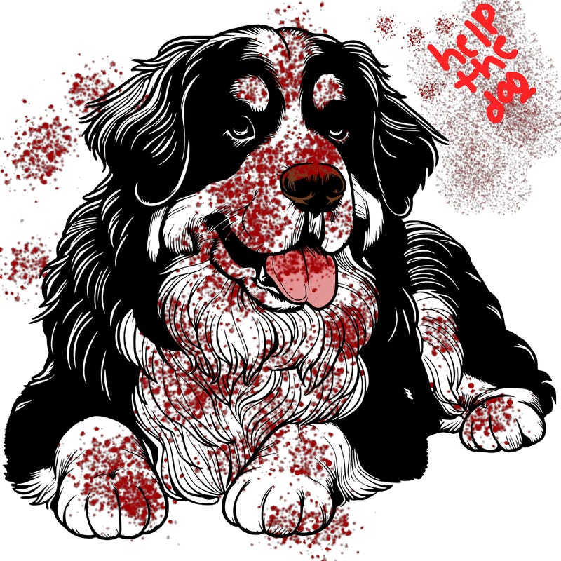 realistic bernese dog