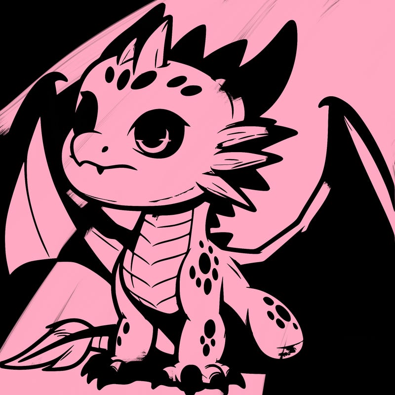 fierce baby night dragon