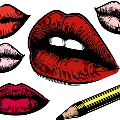 realistic  lips