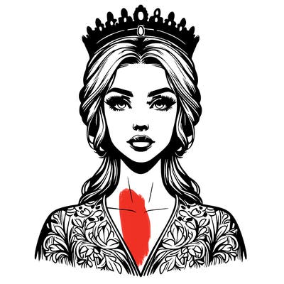 realistic beautiful queen