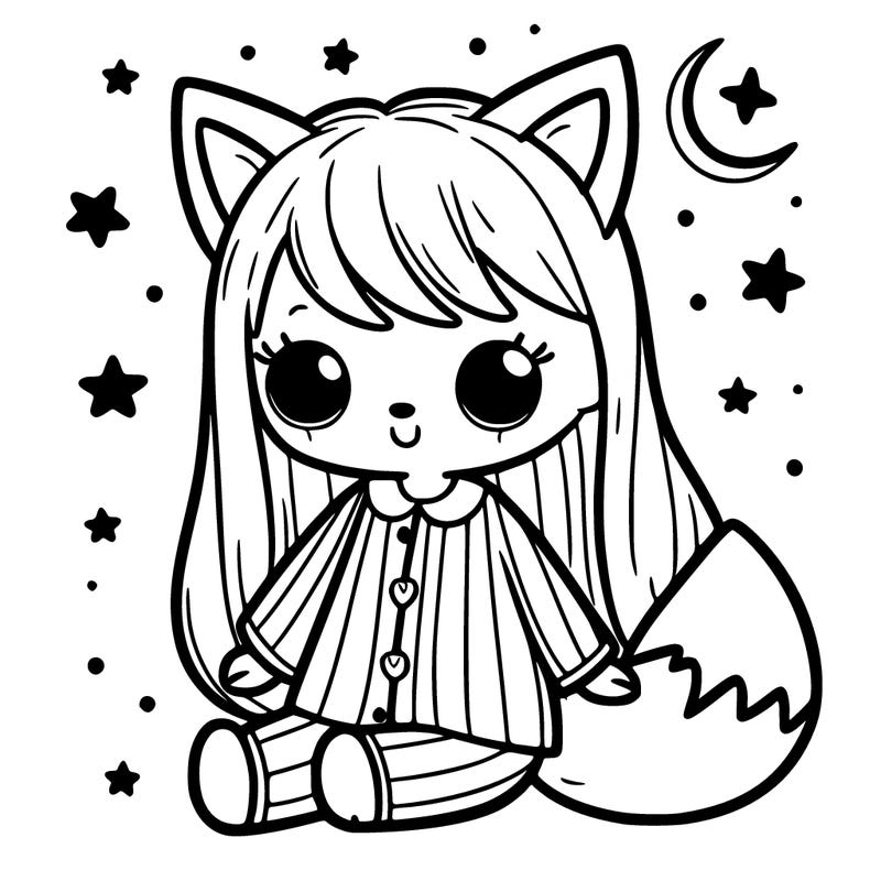 girl in fox pjs