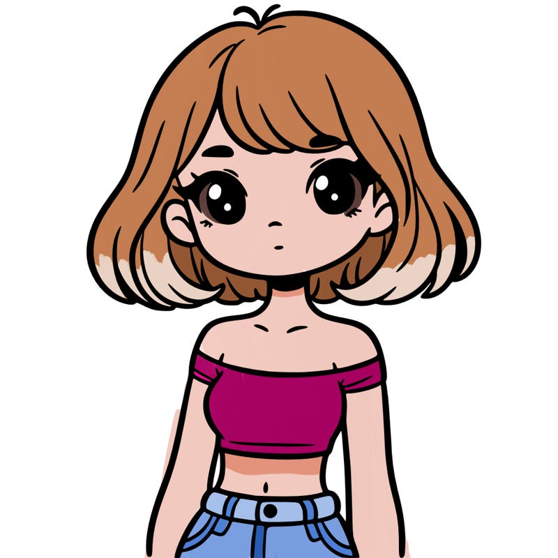 girl in a cute crop top