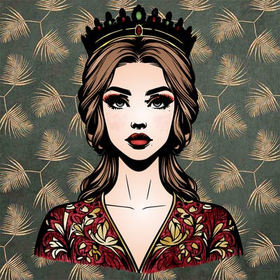 realistic beautiful queen