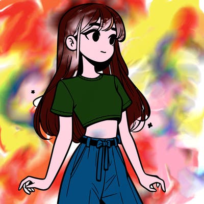 girl in a cute crop top