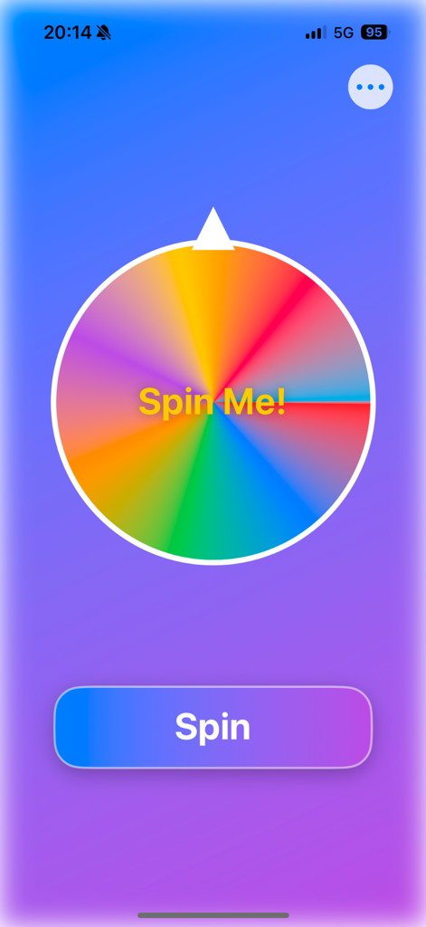 SpinSip - SpinSip app interface featuring a colorful roulette wheel and spin button for party challenges