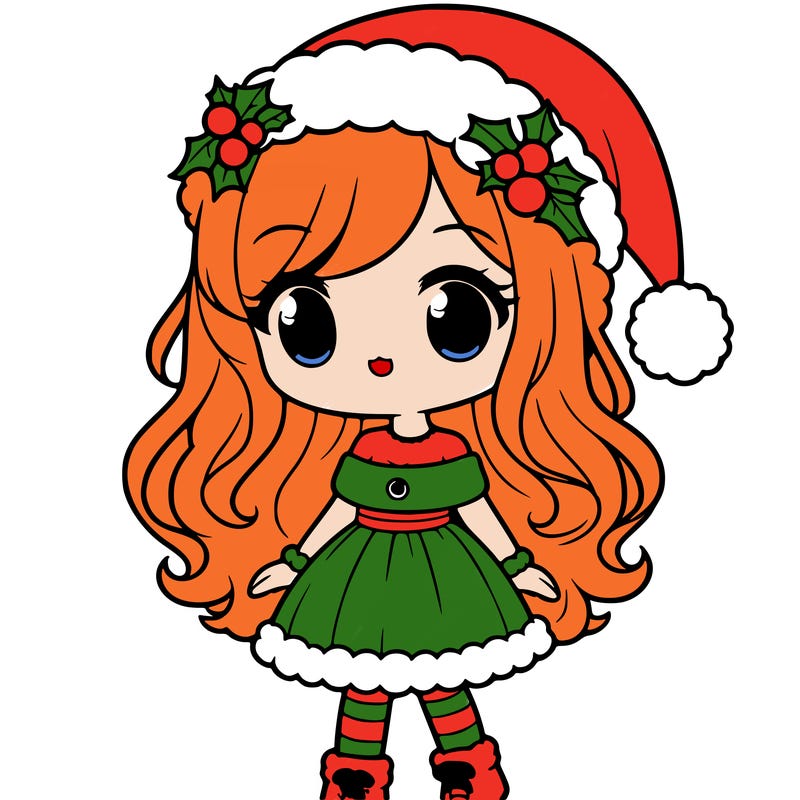 christmas  girl cute