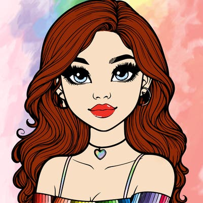 realistic pretty girl