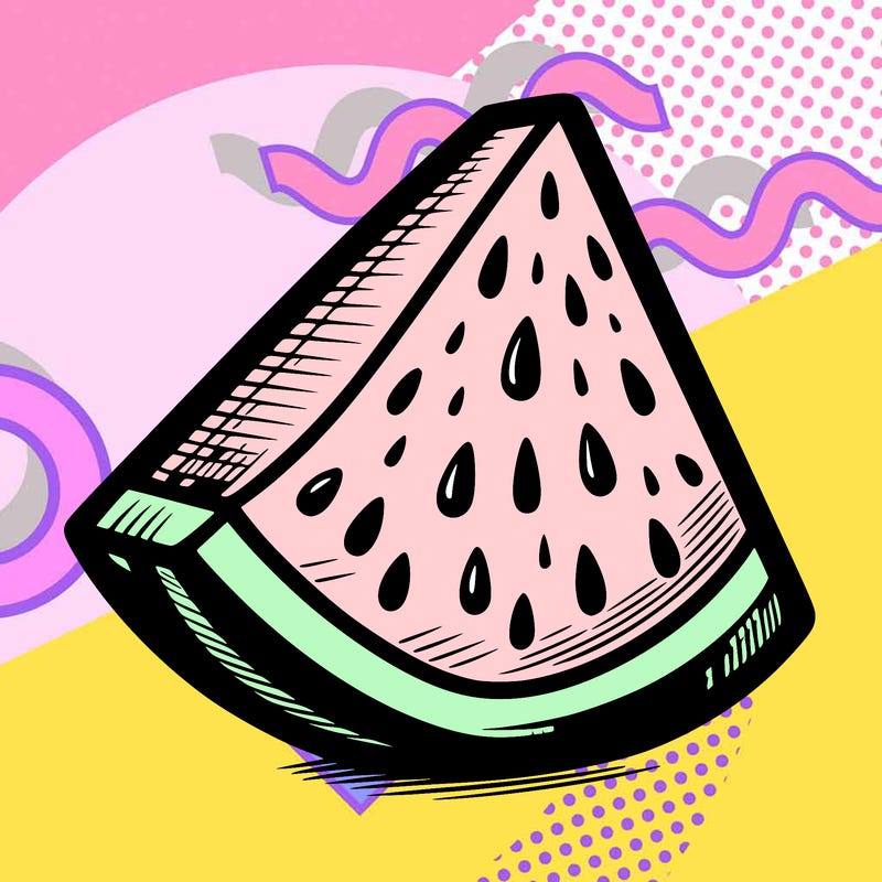 a wedge of watermelon