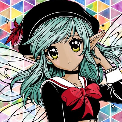 realistic manga pixie