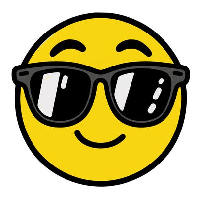 emoji with sunglasses