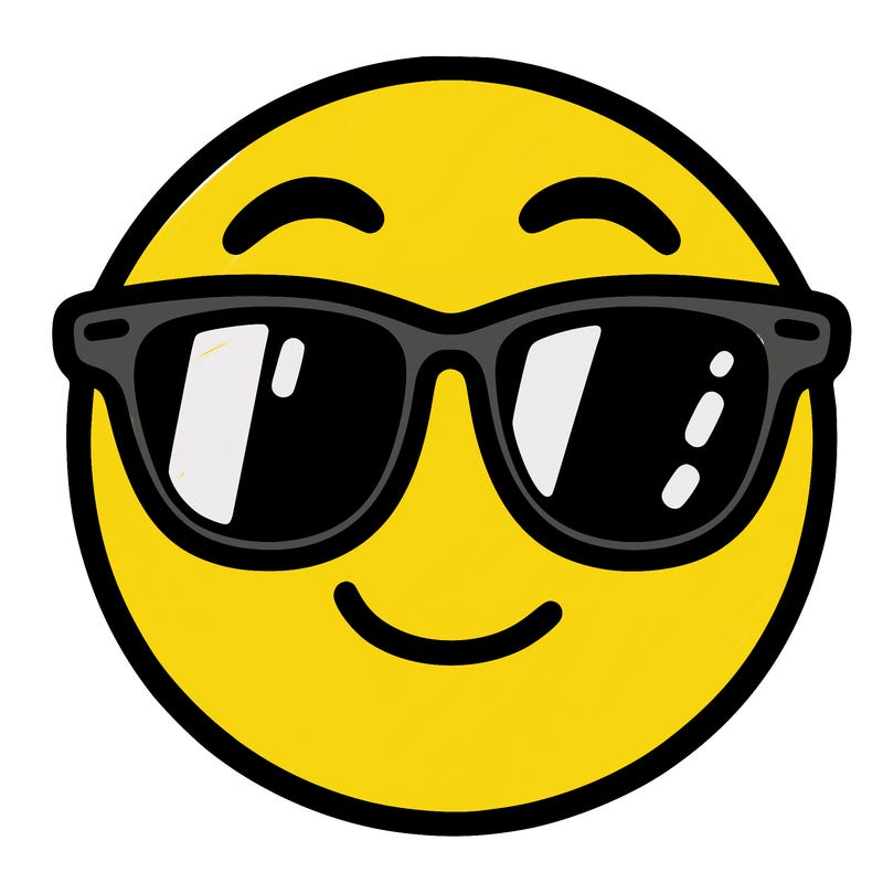 emoji with sunglasses