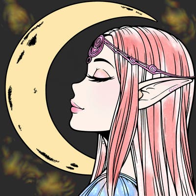 a realistic moon elf