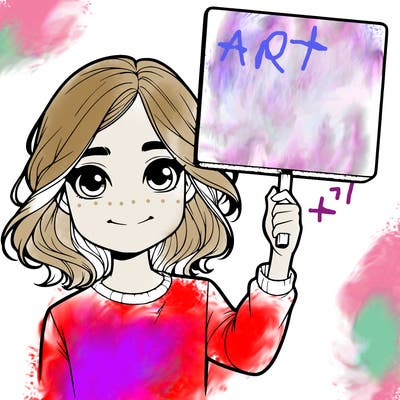 realistic girl holding up a sign