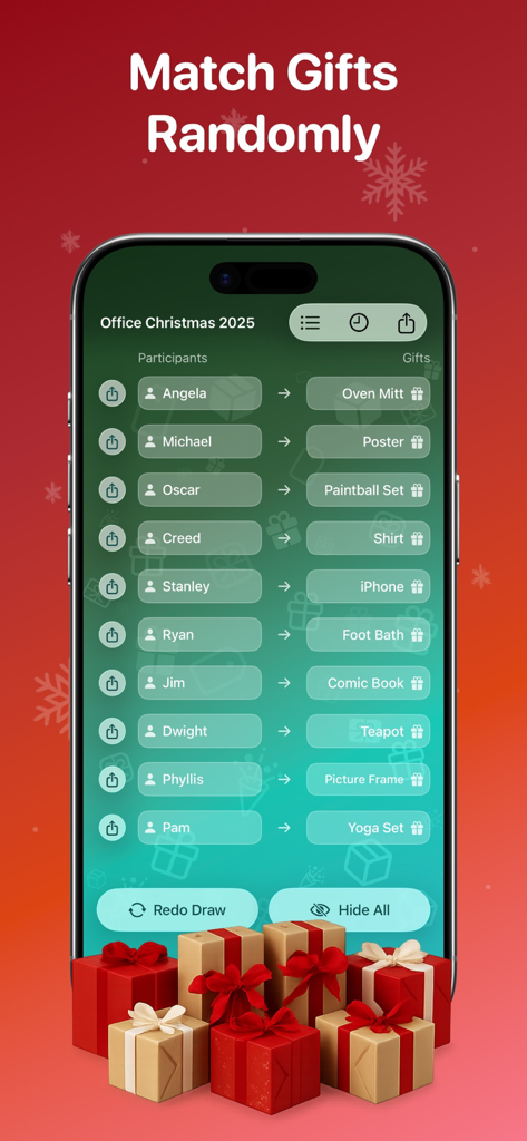 Secret Santa - Name Draw - Lifestyle App | MWM